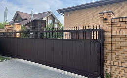 алюминиевые ворота сэндвич с ковкой